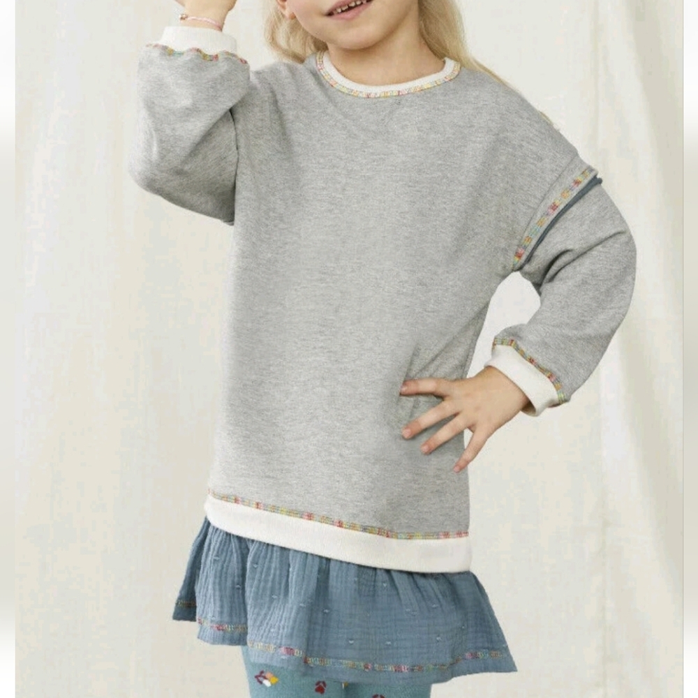 Matilda Jane Just Imagine Mila Ruffle Detail Long Sleeve Dress Sz Girls 10